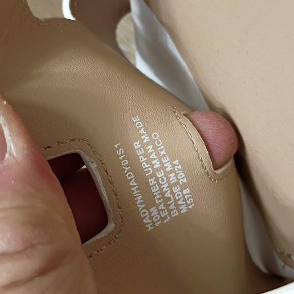 Steve Madden Handy White Leather Sandals Women's Sz 10 New 🆕 With Box - Picture 6 of 7